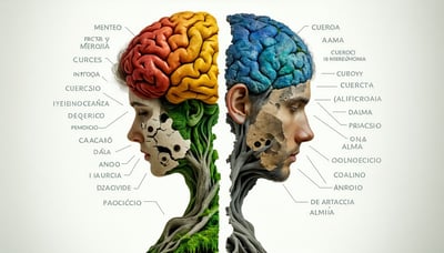 Ilustración representando la integración de mente, cuerpo y alma en armonía. Ilustración representando la integración de mente, cuerpo y alma en armonía.